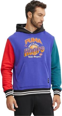 Puma Puma, Fitness, Heren, Blauw, S, Katoen, Bandwagon Hoodie