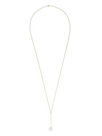 Mizuki Collana con pendente Sea of Beauty in oro giallo 14kt con diamanti e perle