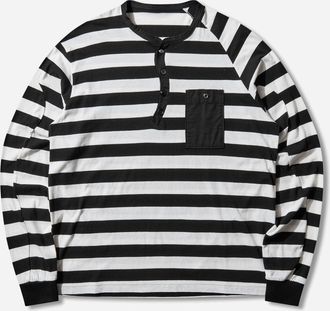 Undercover Men s Striped Longsleeve T-Shirt Black