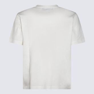 Sunnei Mens T-Shirts And Polos Off White-Dark Navy _co White/dark