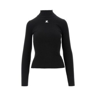 Courr&egrave;ges Reedition ribbed sweater Woman M