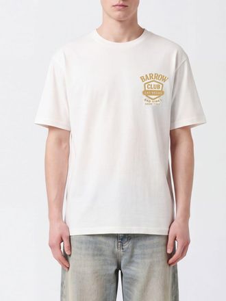 Barrow Cotton T-shirt with Graphic Print and Contrasting Logo