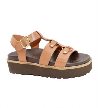 Eric Michael Womens Monaco Sandal In Brown