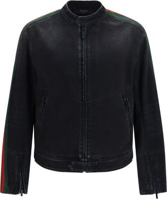 Gucci Black Regular Biker Jacket