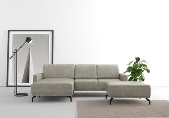 Sit&more Ecksofa »Bailando L-Form« wahlweise mit Kopfteilverstellung und Vorziehsitz, motorisch