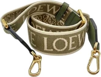 Loewe Pre-owned Strap - Dames - Vintage Accessoires - Groen - ONE Size - Leer - Vintage