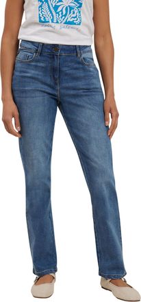M&Co Womens Mid Wash Straight Leg Jeans - Womens Blue