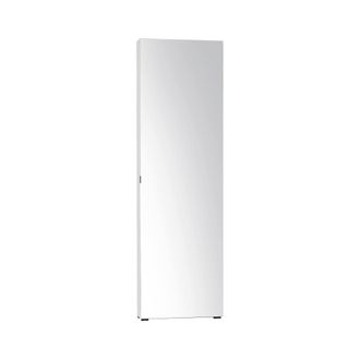 Dmora Armario multiuso 1 puerta madera blanco brillante