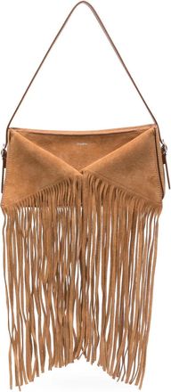 Coperni Borsa a spalla in pelle scamosciata - Marrone