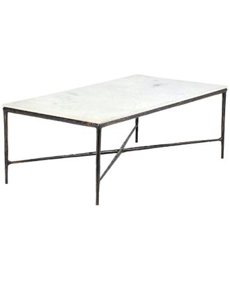 LR Home Lr Home Cassie Modern Marble & Iron Handmade Coffee Table