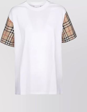 Burberry cotton ribbed crew-neck short-sleeve t-shirt