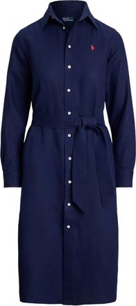 Polo Ralph Lauren Chemisier con cintura - Blu