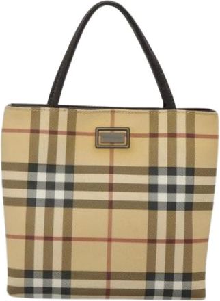Burberry Pre-owned Mini Bags, female, Beige, Size: ONE SIZE Pre-owned Nova check handbag