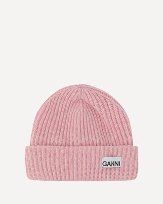 Ganni Beanie Hat Female UNI