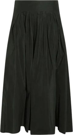 Max Mara Romina geplooide midi-rok van taft - Dames - Rokken - Groen - Maat: 3XS Taf