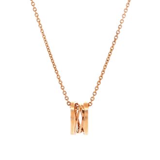 Bulgari B. Zero1 Design Legend Zaha Hadid Pendant Necklace 18K Rose Gold