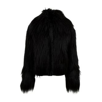 Aniye By Faux Fur & Shearling Jackets, female, Black, Size: S Fur Bomber Penny
