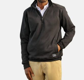 Nautica Mens Anchor Quarter Zip Top In Oxford