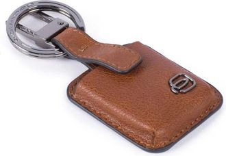 Piquadro Accessoires, Heren, Bruin, ONE Size, Carabiner keychain with Connequ