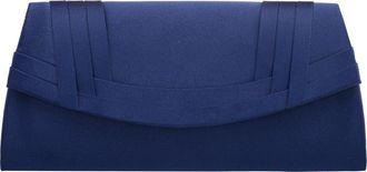 Nina Avis Pleated Clutch in Navy at Nordstrom