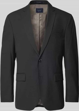 Christian Berg Regular Fit 2-Knopf-Sakko mit Reverskragen in Black, Größe 102