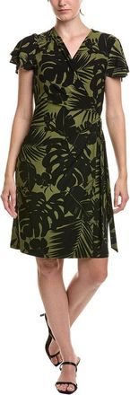Anne Klein Flutter Sleeve Classic Wrap Dress
