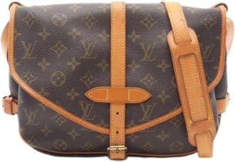 Louis Vuitton Pre-owned Cross Body Bags, female, Brown, Size: ONE SIZE Pre-owned Canvas Crossbody Bag