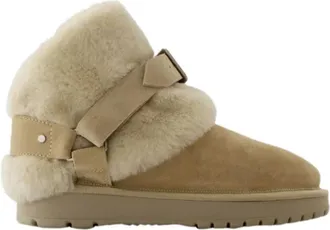 Burberry Leather boots - Dames - Winterlaarzen - Beige - 36 EU - Leer - Schoenen