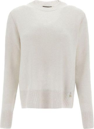 Herno White Cashmere Womens Sweater