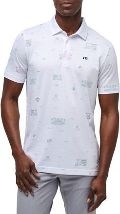 Travis Mathew Tiki Mapes Cotton Blend Polo in White at Nordstrom Rack, Size Xxx-Large