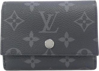Louis Vuitton Monogram Eclipse Black Coated Canvas Wallet (Tri-Fold) (Pre-Owned)