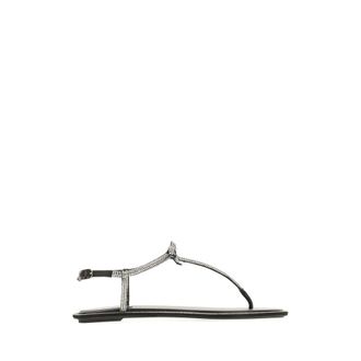 Rene Caovilla Flat Sandals, female, Gray, Size: 5 1/2 US Flat Sandals