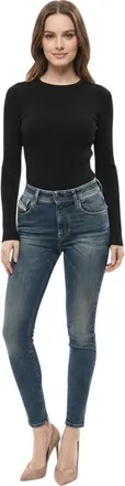 Diesel Blue Skinny High Rise Jeans
