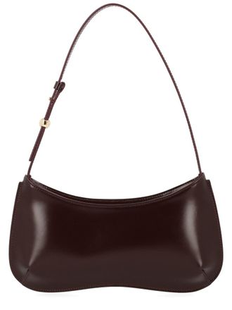 Jacquemus Womens Shoulder Bag Bisou Bordeaux Cotton