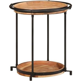 vidaXL Vidaxl - Tavolino Ø55x60 cm in Legno Massello di Acacia