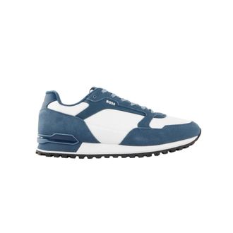 HUGO BOSS Schoenen, Heren, Blauw, 41 EU, Leer, Parkour Sneakers