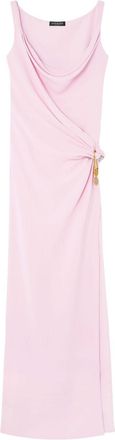 Versace Safety Pin gesmockte avondjurk - Roze