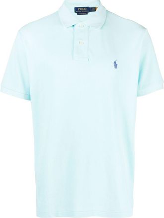 Polo Ralph Lauren logo-embroidered polo shirt - men - Cotton - S - Blue