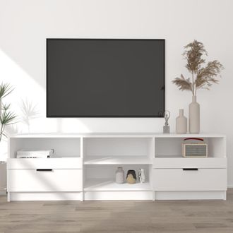 Berkfield Home TV Cabinet White 150x33.5x45 cm Engineered Wood