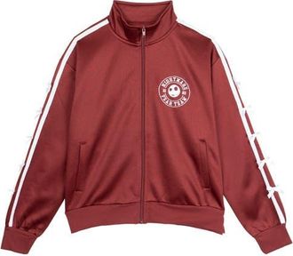 Disney Nightmare Before Christmas Jack Skellington Athletic Zip-Up Track Jacket in Wine Jack Skellington at Nordstrom, Size Xx-Large