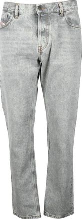 Diesel Slim-fit Jeans, male, Gray, Size: W30 Cotton Denim Jeans