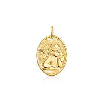 Ross-Simons Italian 14kt Yellow Gold Raffaellos Angel Pendant