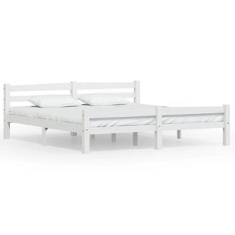 vidaXL Vidaxl - Estructura De Cama Sin Colch&oacute;n Madera De Pino Blanco 180x200 Cm