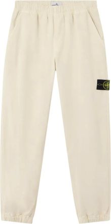 Stone Island Trainingsbroek met logopatch en zak - Beige