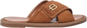 Baldinini Suede Mule - Dames - Sandalen - Bruin - 39 EU - Leer - Schoenen