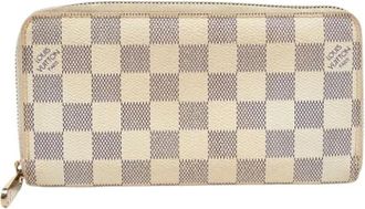 Louis Vuitton Pre-owned Wallets, female, White, Size: ONE SIZE Pre-owned Damier Azur Wallet