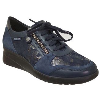 Mephisto Mephisto Iasmina Leather Womens Low Top Trainers - Deep Blue - Size:UK 5