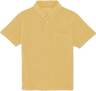 Fortela Missourim Terry Cloth Short Sleeve Polo in Cream at Nordstrom, Size X-Large Eu