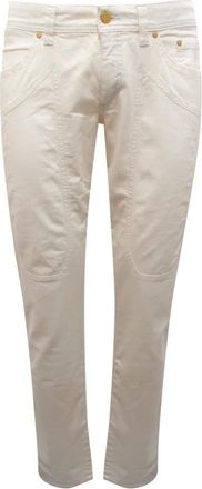 Jeckerson Dames, Jeans, Wit, Maat: W33 Wol