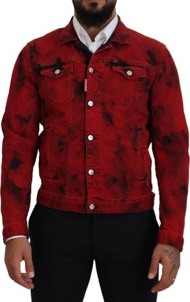 Dsquared2 Dsqua&sup2; Tie Dye Colla Men blue Mens Jacket (Pre-Owned)